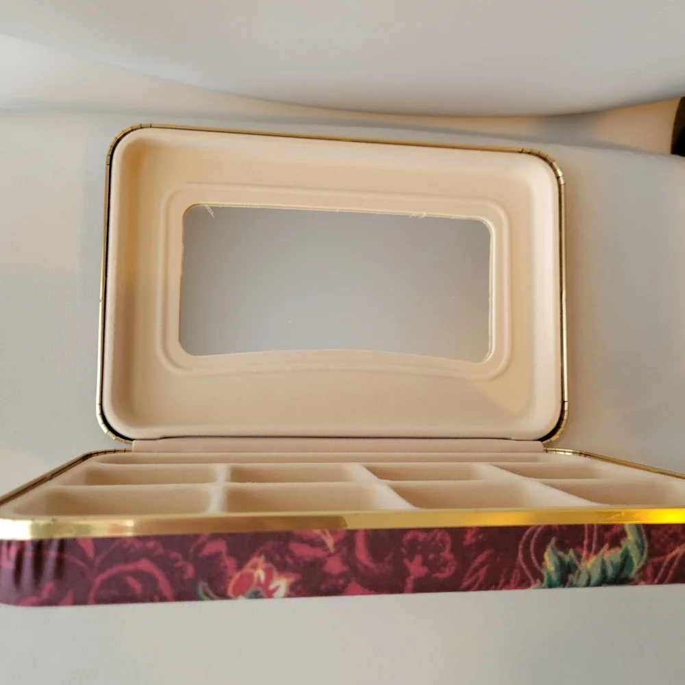 Jewelry Storage Organizer Case ~ Floral ~ Multi-Use ~ GUC ~ Travel ~ 90s - Y2K